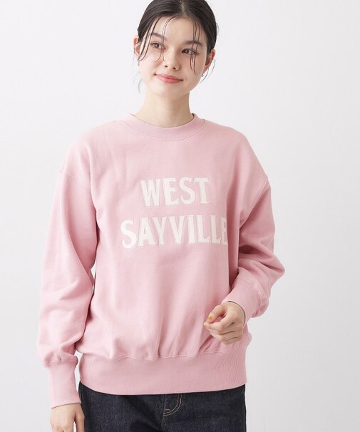 【洗える】オーガニックコットン裏毛ロゴスウェット