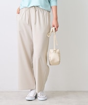 【セットアップ可/洗える】ストレッチセミワイドパンツ