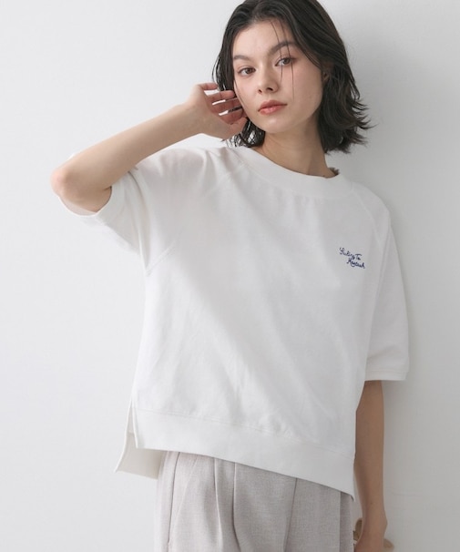 ミニ裏毛刺繍ロゴプルオーバー