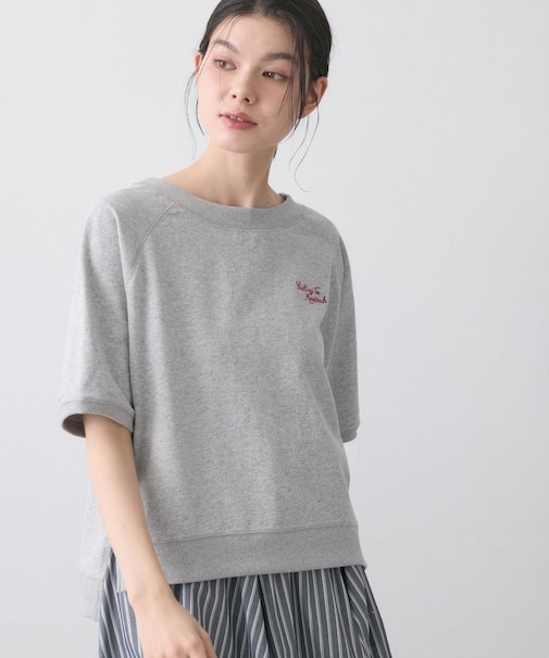 ミニ裏毛刺繍ロゴプルオーバー