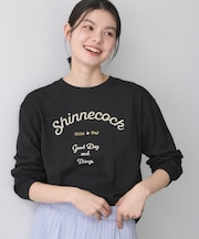 【洗える】コットンロゴロングTシャツ