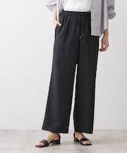 【接触冷感/ウエストゴム/洗える】イージーワイドパンツ