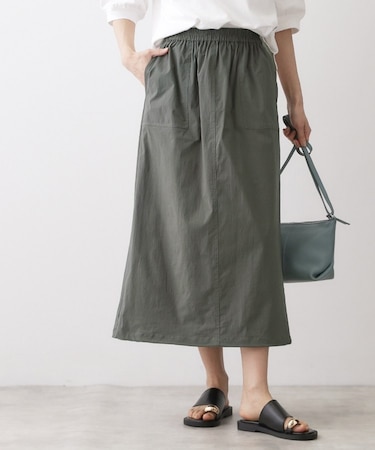 【洗える】ストレッチベイカースカート