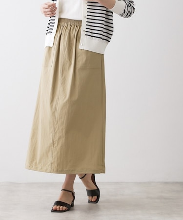 【洗える】ストレッチベイカースカート