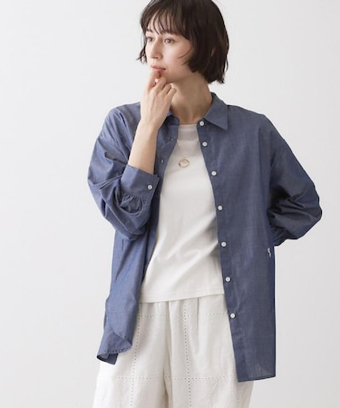 【洗える】高密度ベーシックシャツ