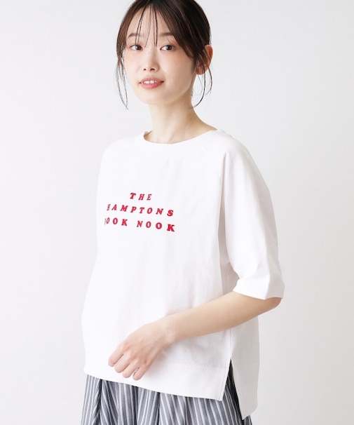 【洗える】フロッキーロゴ裏毛プルオーバー