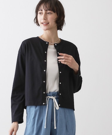 【洗える】スナップボタンカーディガン