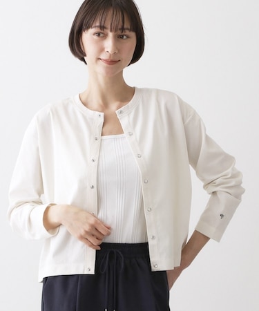 【洗える】スナップボタンカーディガン