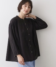 【洗える】インドコットン刺繍ブラウス