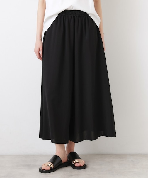 【UVカット/接触冷感】フレアワイドパンツ