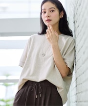 【洗える】ミニ裏毛ドルマンスリーブプルオーバー
