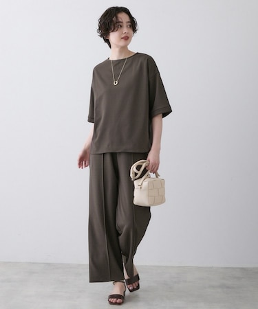 【2点セット/洗える】ジョーゼットセットアップ