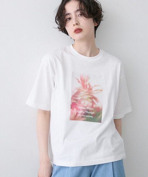 【洗える】オーガニック天竺フォトTシャツ