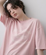 【ユニセックス/洗える】ピグメントロゴTシャツ