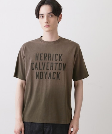 【洗える】ヴィンテージ加工 ロゴTシャツ