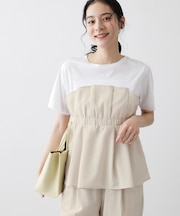 【セットアップ可/UVカット/洗える】ビスチェドッキングTシャツ