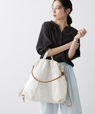 【2WAY/A4収納可】カラーコードナップトートバッグ