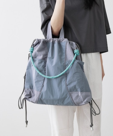 【2WAY/A4収納可】カラーコードナップトートバッグ