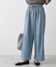 【セットアップ可/ウエストゴム】3.8オンスシアーデニムパンツ