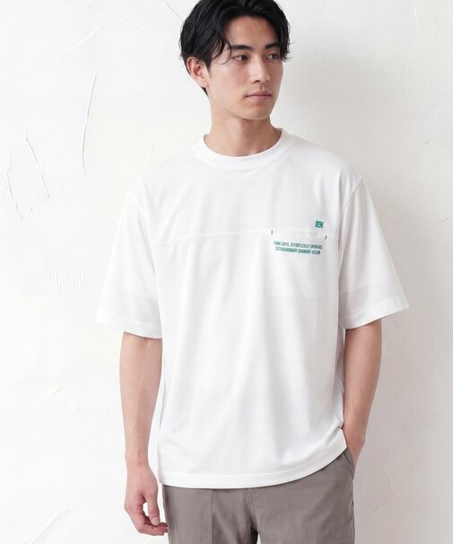 メッシュ素材 スポーティTシャツ