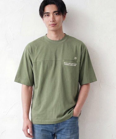 メッシュ素材 スポーティTシャツ