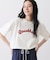 【ユニセックス/洗える】ネップロゴ刺繍Tシャツ