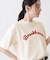 【ユニセックス/洗える】ネップロゴ刺繍Tシャツ