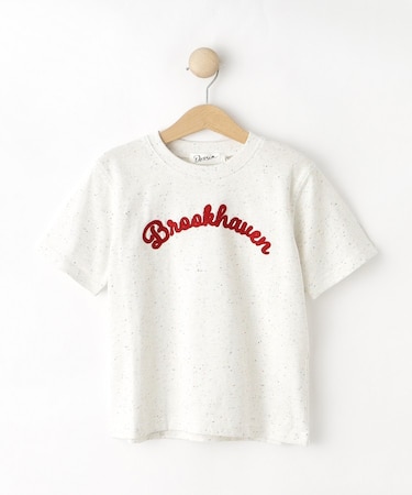 【リンクコーデ可/洗える】カラーネップロゴTシャツ