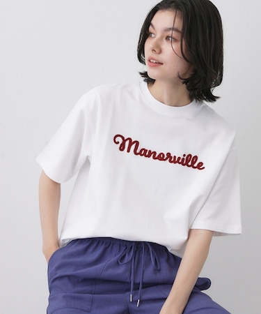 ロゴ刺繍ミニ裏毛Ｔシャツ