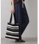 【マシンウォッシャブル・A4収納可】ランダムボーダーニットBAG