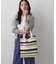 【マシンウォッシャブル・A4収納可】ランダムボーダーニットBAG