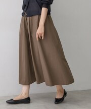 コットンナイロン タックスカート