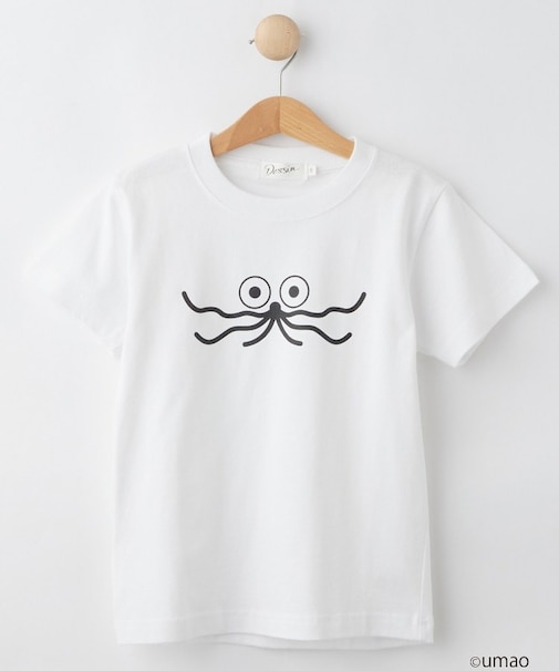 UMAO×Dessinコラボ プリントフェイスTシャツ