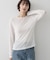 クルーネックシアーロングTシャツ