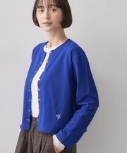 リングスナップミニ裏毛カーディガン