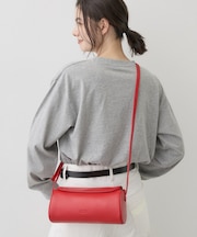 【軽量】本革バレル型ショルダーバッグ