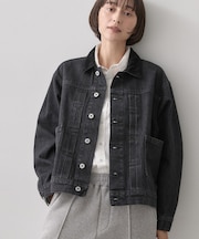 【秋の新作】衿コーデュロイデニムジャケット
