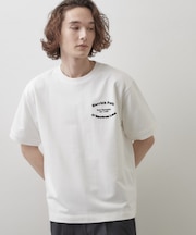 ロゴ刺繍ミニ裏毛Tシャツ
