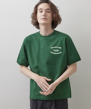 ロゴ刺繍ミニ裏毛Tシャツ