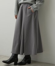 ウーステッドライクボックスタックスカート