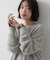 【洗える/ふんわりやわらかい】フォックスウールブレンド ニットプルオーバー