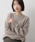 【洗える/ふんわりやわらかい】フォックスウールブレンド ニットプルオーバー