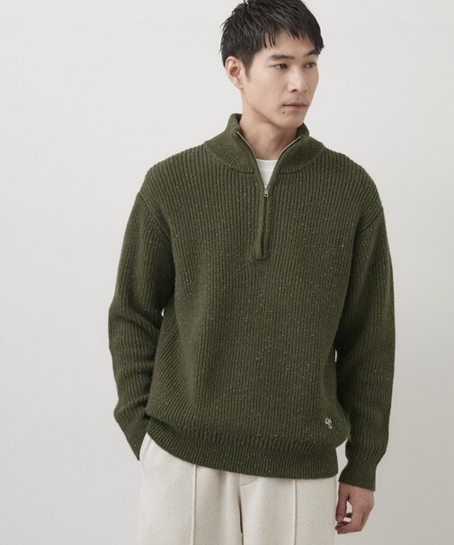ウールネップタートルニット