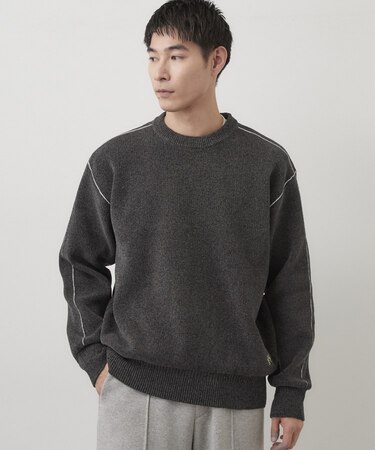 ミニモール クルーネックニット