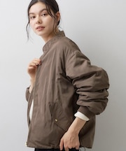 【洗える/2WAY】リバーシブル タフタ×フリースブルゾン