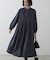 【洗える/あたたかい】微起毛ピンタックシャツワンピース