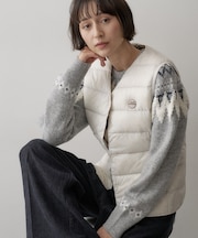 【別注アイテム】TAION×Dessin別注Vネックダウンベスト