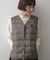 【別注アイテム】TAION×Dessin別注Vネックダウンベスト