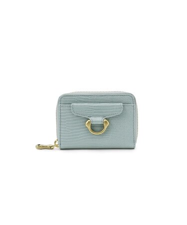 アノー ラウンドジップカードケースリザード