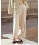 イージーストレートワイドパンツ